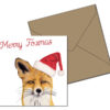 Klappkarte // Merry Foxmas mit Briefumschlag
