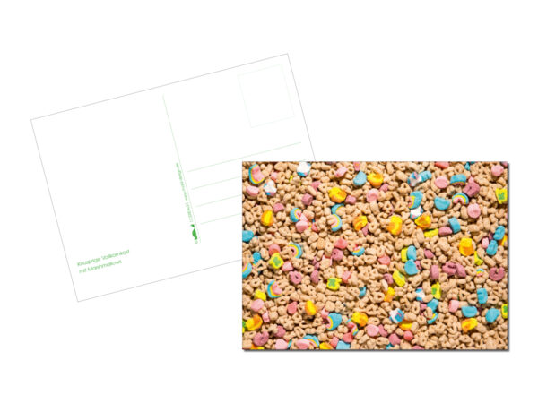 Postkarte // Knusprige Vollkornkost mit Marshmallows