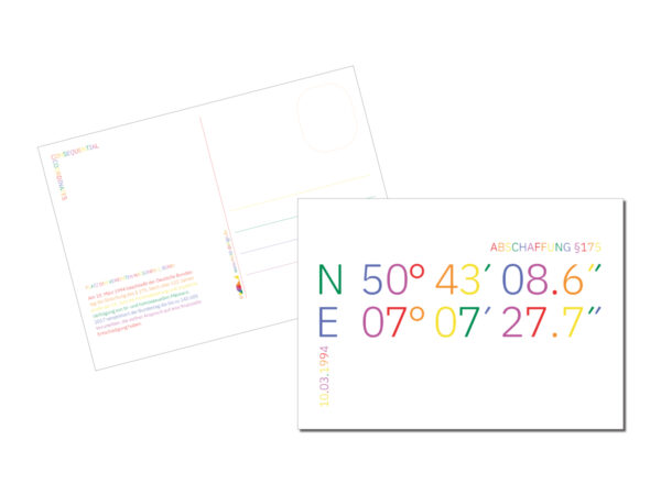 Postkarte // Abschaffung §175