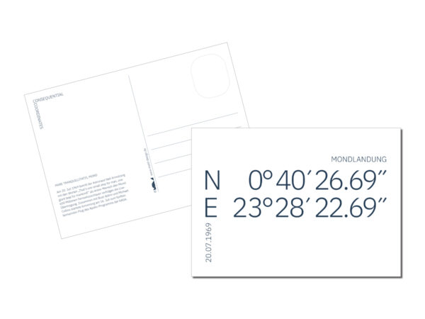 Postkarte // Mondlandung