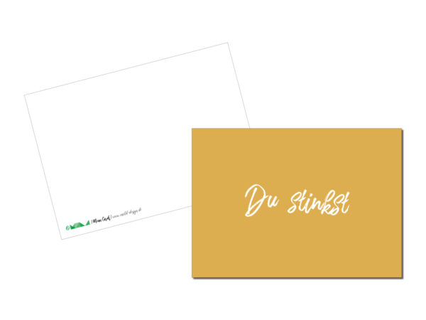 Postkarte // Du stinkst