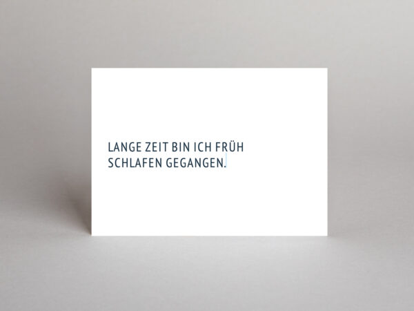 Postkarte // Auf der Suche nach der verlorenen Zeit – Bild 2