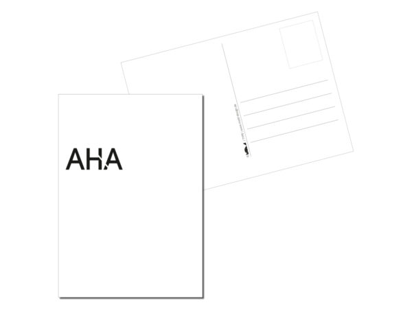 Postkarte // AHA-Type