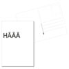 Postkarte // HÄÄÄ-Type