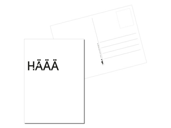 Postkarte // HÄÄÄ-Type