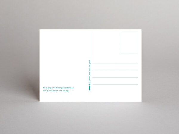 Postkarte // Knusprige Vollkorngetreideringe mit Zuckerarten und Honig – Bild 3