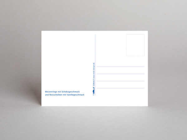 Postkarte // Weizenringe mit Schokogeschmack und Reisscheiben mit Vanillegeschmack – Bild 3
