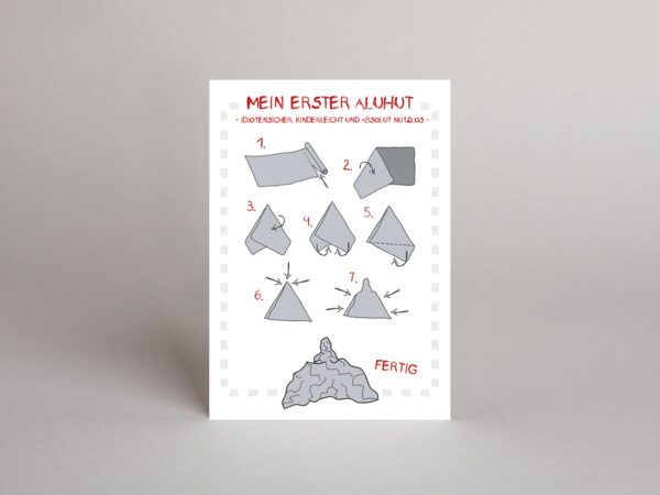Postkarte // Mein erster Aluhut – Bild 2