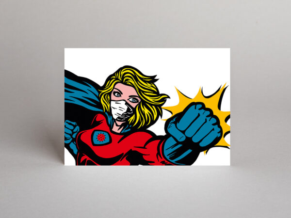 Postkarte // Maskwoman – Bild 2