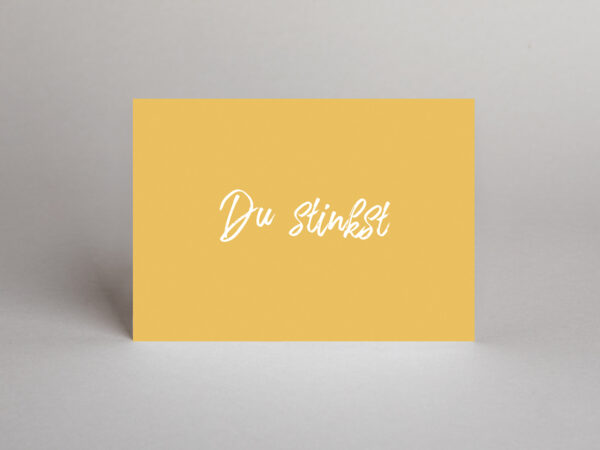 Postkarte // Du stinkst – Bild 2