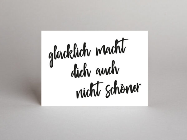Postkarte // glücklich & schöner – Bild 2