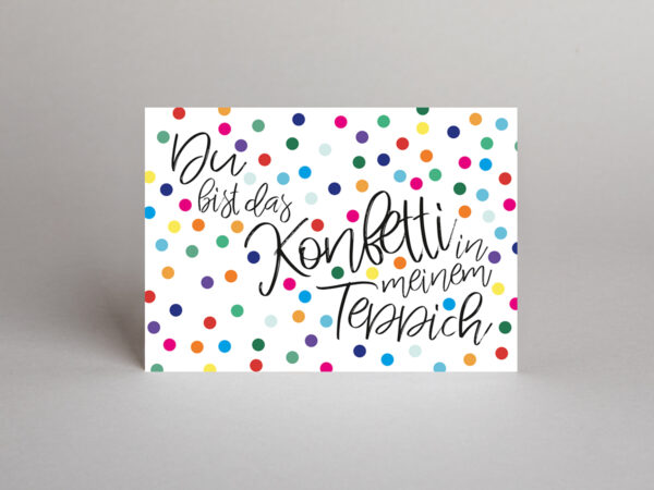 Postkarte // Konfetti – Bild 2